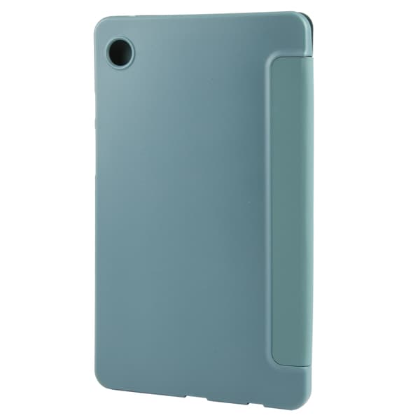 Samsung Galaxy Tab A9 / A11 Tri-fold TPU Läderfodral Mörkgrön