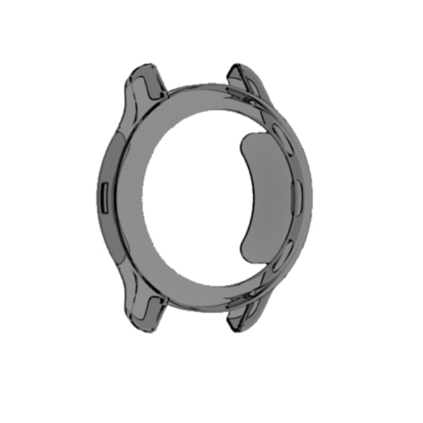 För Garmin Venu 2 Plus TPU Halvpack Candy Color Watch Case Transparent Black
