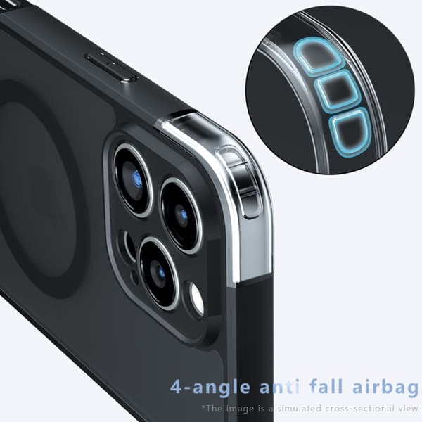 iPhone 16 Pro Armor MagSafe PC Hybrid Skal - Skyddande och Slitstark Mobilskal