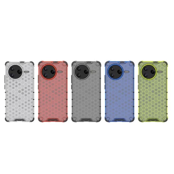 Redmi K80 / POCO F7 Pro - Honeycomb Stöttålig Mobilskal Blå