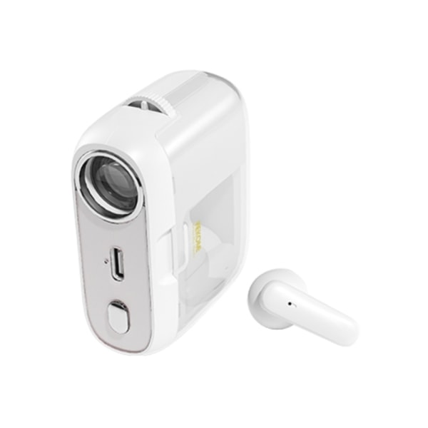 WK S28 Projektion TWS Trådlösa Bluetooth-hörlurar Vit