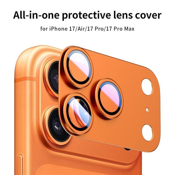 iPhone 18 Pro Max / iPhone 17 Pro Max Skal XDCASE Armor Fulltäckande Frostad Metall Linsskydd Orange
