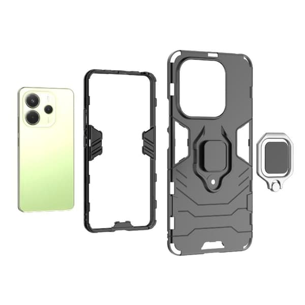 Redmi Note 14 4G - Stöttåligt PC + TPU Fodral Marinblå