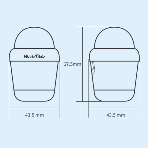 Y05 Cartoon Vattenkopp Form Bluetooth Hörlurar Semi-in-ear HD Samtal Trådlösa Bluetooth Hörlurar Vit