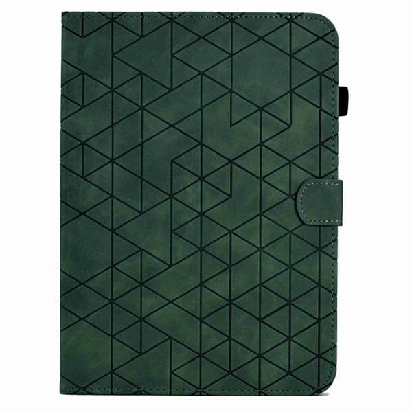 iPad 10.2 Skal med Rhombus TPU Smart Läderfodral Grön