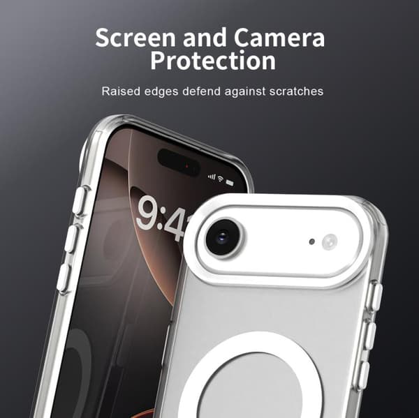 iPhone 17 Air Skal - Candy Magsafe PC Hybrid TPU Vit