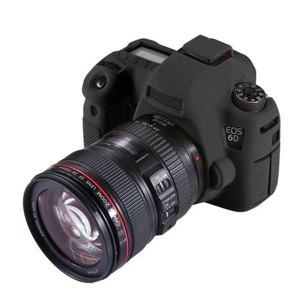 Mjukt silikonfodral för Canon EOS 6D Svart