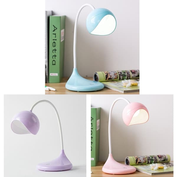 8012 USB-skrivbordslampa Student LED-studielampa Sovrum Sänglampa (Lila)