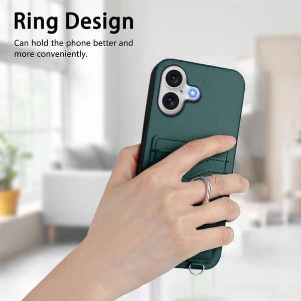 iPhone 17 Skal med R20 Ringkortshållare Grön