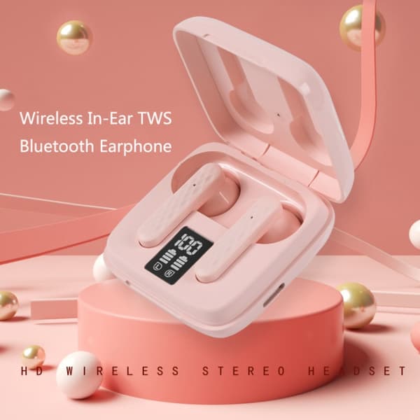 Pro 9 TWS Touch Control Bluetooth 5.0 Trådlösa In-Ear-hörlurar med LED-display Svart