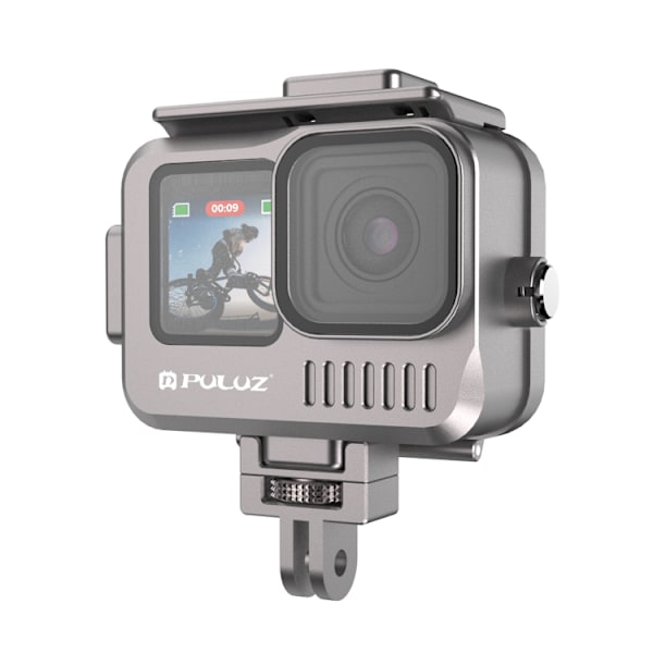 Vattentätt hus i aluminiumlegering för GoPro HERO12 Black /11 Black /10 Black /9 Black, 40 m
