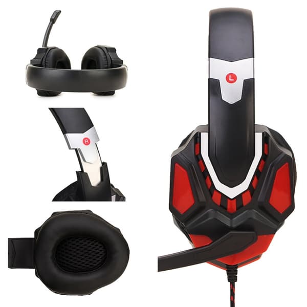 Soyto G10 Gaming-headset för PC Svart blå
