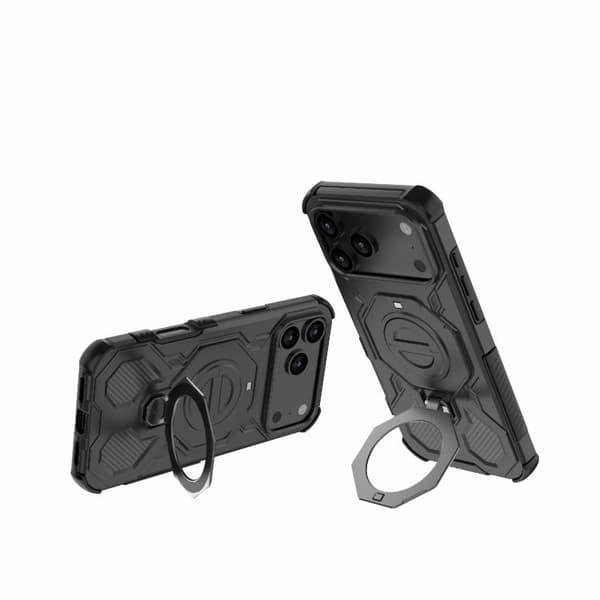 iPhone 18 Pro Max / iPhone 17 Pro Max Skal - Solid Färg med MagSafe Magnetisk TPU+PC Svart