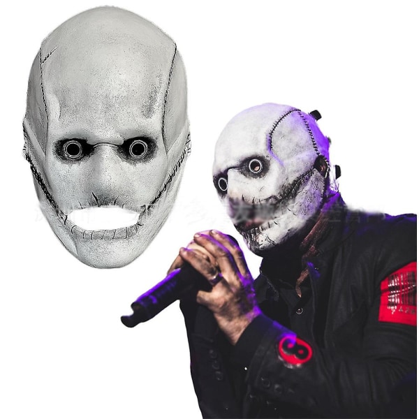 Slipknot Corey Taylor Mask Dj Cosplay Skräck Latex Lång/kort mask Halloween Carnival Maskerad Festrekvisita Presenter