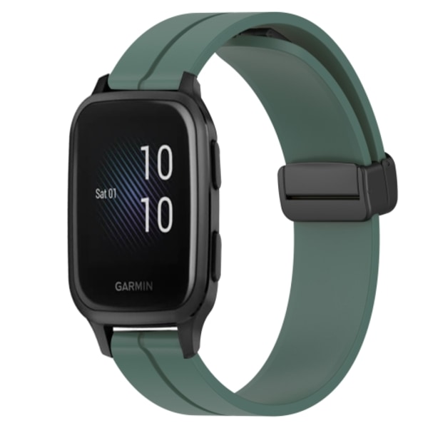 För Garmin Venu Sq 2 20 mm enfärgad magnetlås i watch Olive Green