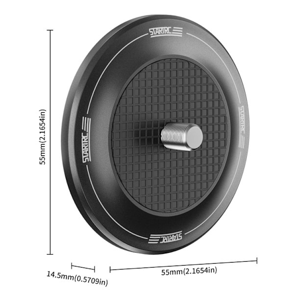 STARTRC Magnetisk Bas 1/4 Gränssnitt Metallfäste