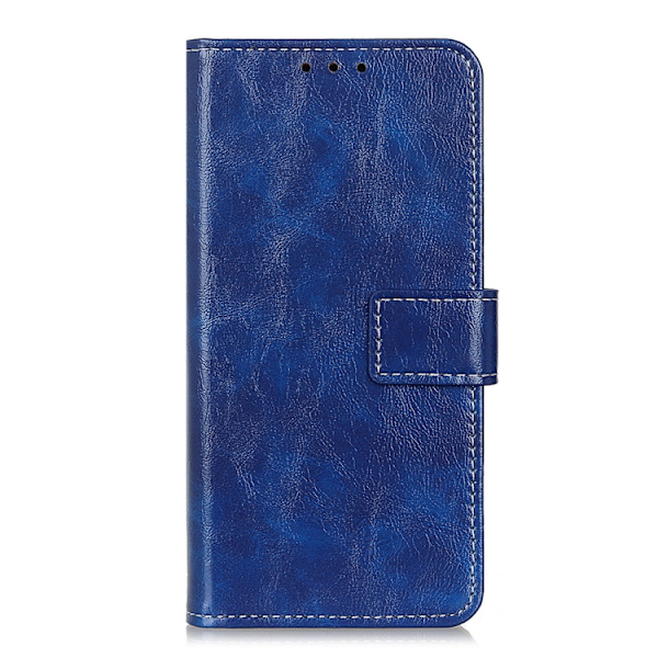 Redmi Note 14 Pro 4G - Retro Crazy Horse Textur Läderfodral Blå
