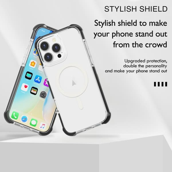 iPhone 17 Pro Skal - Akryl med MagSafe och Stötsäker Design Blå