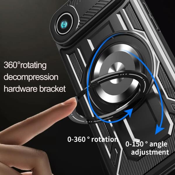 iPhone 17 Air - Armor Rotating Skal med MagSafe Röd