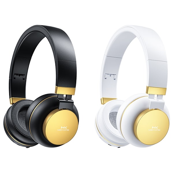 WK M10 Fällbart trådlöst Bluetooth-headset Svart