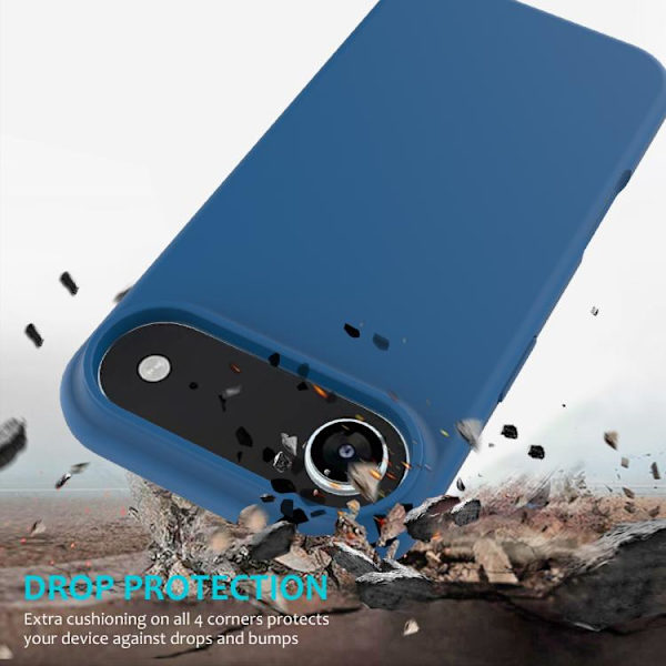iPhone 17 Air Skal - solid färg av silikon Koboltblå