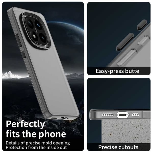 Redmi Note 14 Pro 5G - Candy PC Hybrid TPU Stöttåligt Mobilskal Svart