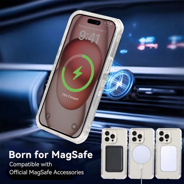 iPhone 16 Pro Max Drömland MagSafe Magnetisk 3 1 TPU + PC Skal Transparent