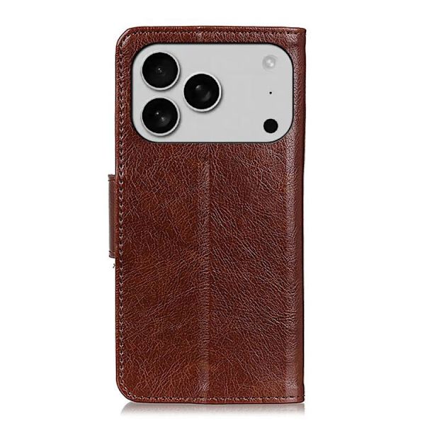 iPhone 17 Pro Max Skal - Nappa-texturläder Brun