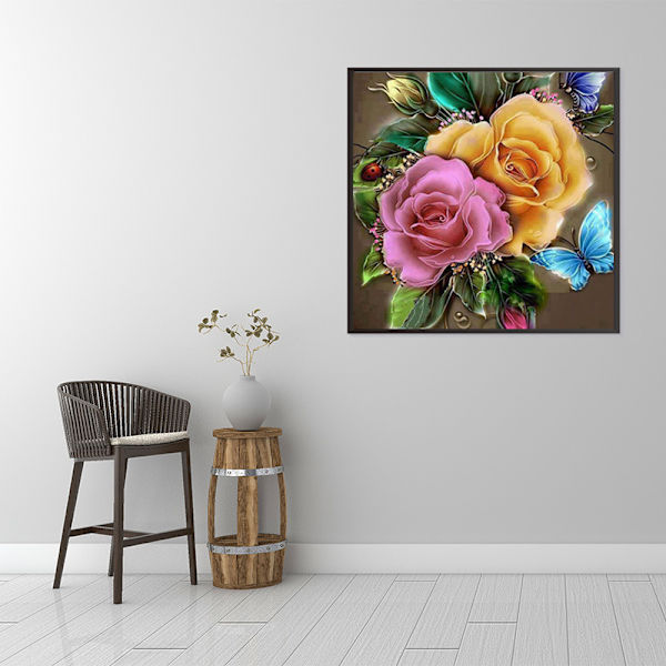 5D DIY Diamond painting - Blomma