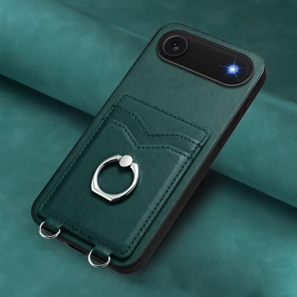 iPhone 17 Air Ring Card Holder Skal Grön