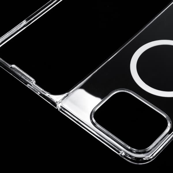 för Pixel 9 Pro Fold Skal - UV Transparent MagSafe PC Stöttålig Mobilskal