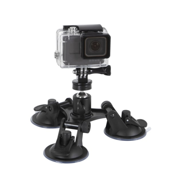 Bil Allmänna Ändamålsfordonsfäste Sugkopp Fast Glas Videoinspelningsbas, Form: Sugkopp+PTZ+Gopro Skruv