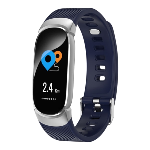 QW16 0,96 tum LCD färgskärm smart armband IP67 vattentät Blå