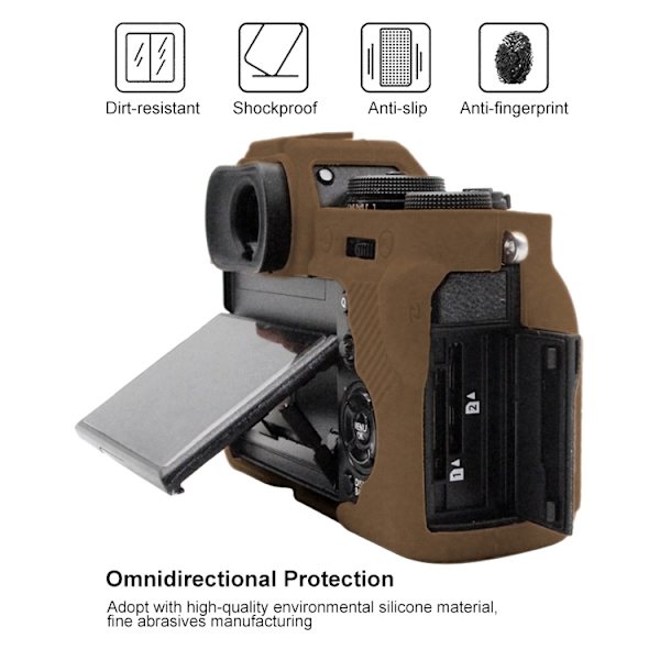 Mjukt silikonfodral för FUJIFILM XT3 Kaffe