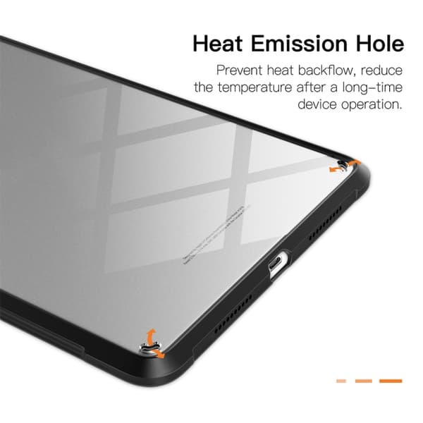 iPad mini 2024 / mini 6 Skal i PC+TPU Transparent Stöttålig Tablet Case Blå