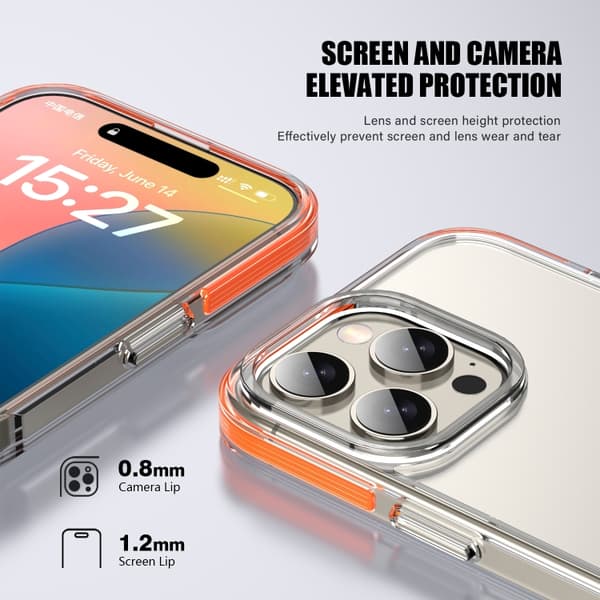 iPhone 16 Pro TPE Airbag TPU+ PC Full Coverage Skal Purpur