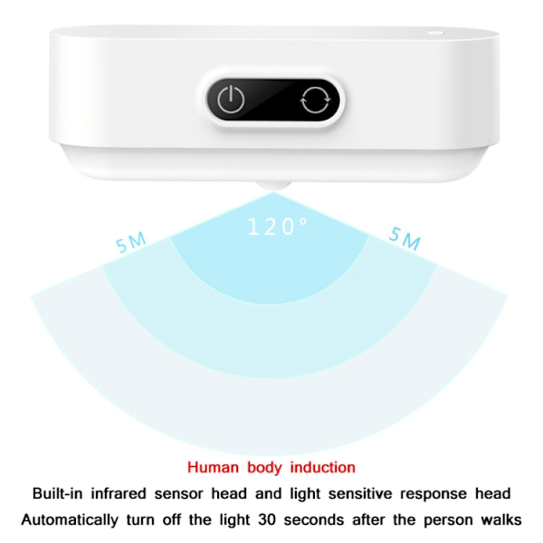 2,4W Smart Dimbar LED-nattlampa för sovrum, Spec: USB-ström