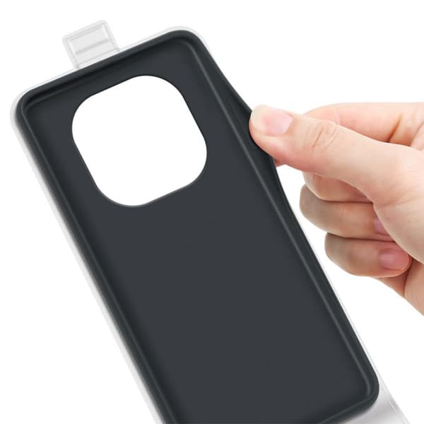 Redmi Note 14 Pro 4G R64 - Texturerad Enkelsidig Vertikal Flip Läderfodral Vit