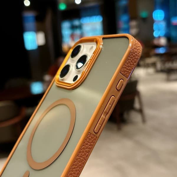 iPhone 16 Pro Max Metall Linsskal med MagSafe Marinblå