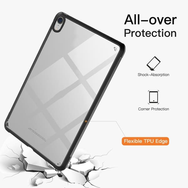 iPad mini 2024 / mini 6 Skal i PC+TPU Transparent Stöttålig Tablet Case Blå