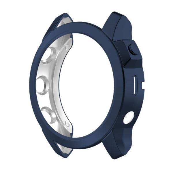 För Garmin Fenix ​​7 Shockproof TPU Watch Case Dark Blue
