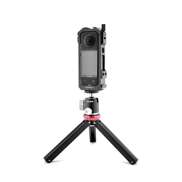 For Insta360 X3 YELANGU LW-ONE X3 Metal Cage Extended Frame Case Med T1 Tripod
