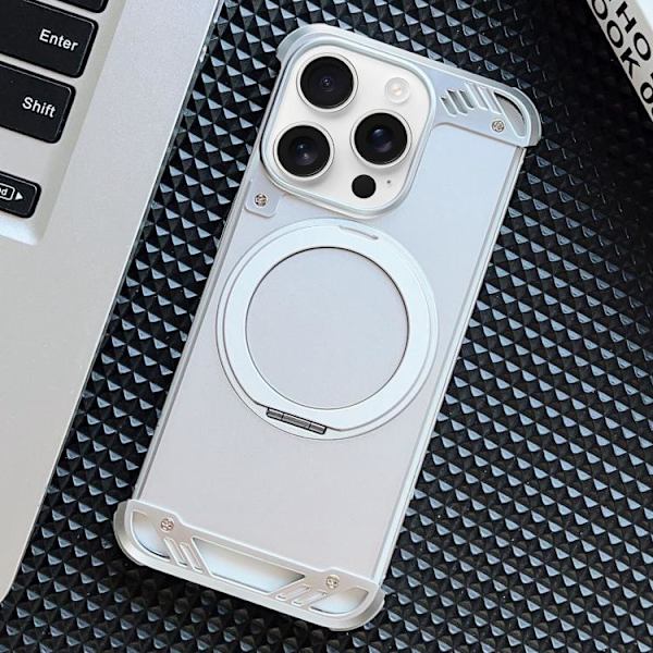 iPhone 16 Pro Max Frameless Aromaterapi MagSafe Skal Silver