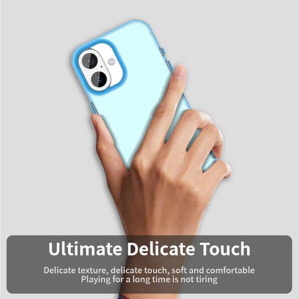 iPhone 17 Skal - Candy PC Hybrid TPU Stötsäker Blå