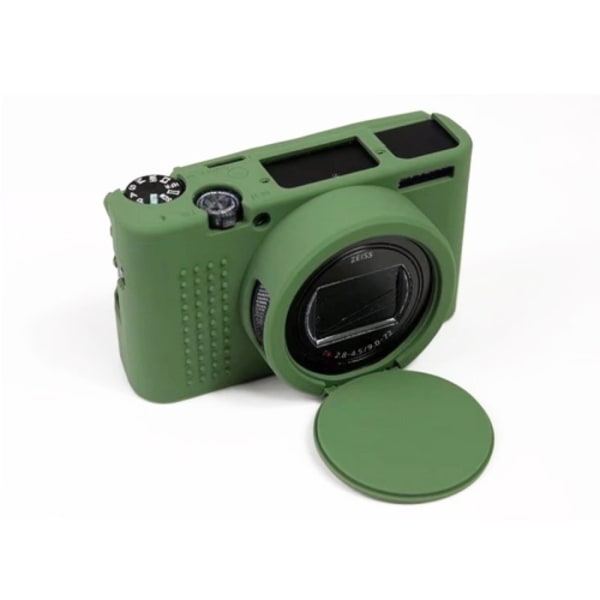 Mjukt silikonfodral för Sony Cyber-Shot RX100 VII / RX100 M7 Grön
