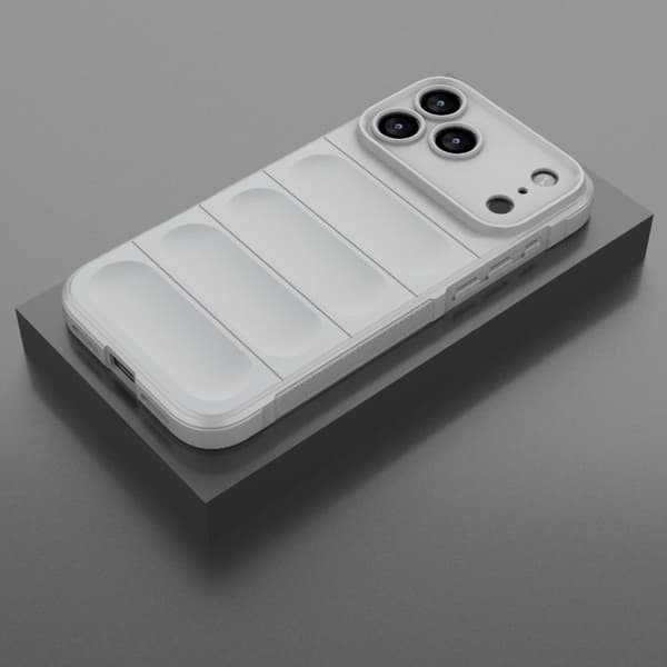iPhone 18 Pro Max / iPhone 17 Pro Max Skal Magic Shield TPU + Flanell Grå
