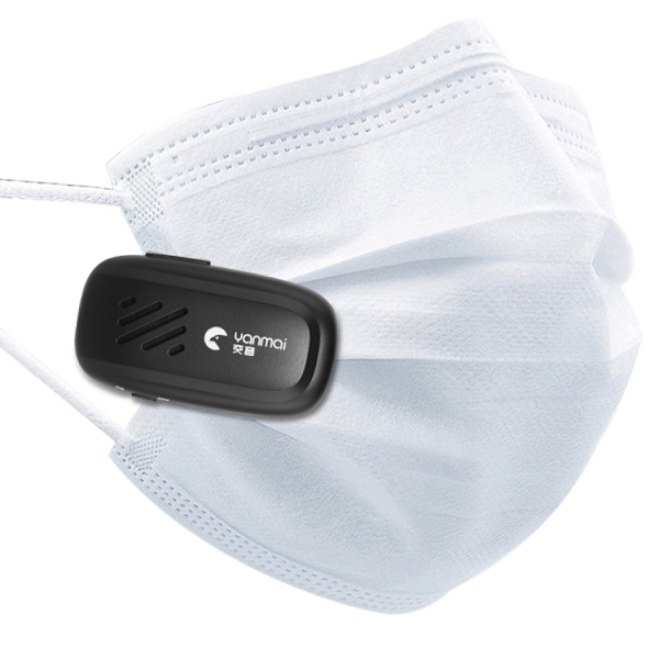 Yanmai K2 Bärbar Mini Trådlös Bluetooth Lapel Mikrofon (Blå)