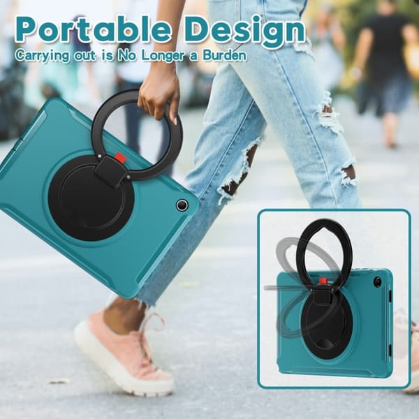 Samsung Galaxy Tab A9+ / A11+: Skyddande TPU + PC-fodral Blå