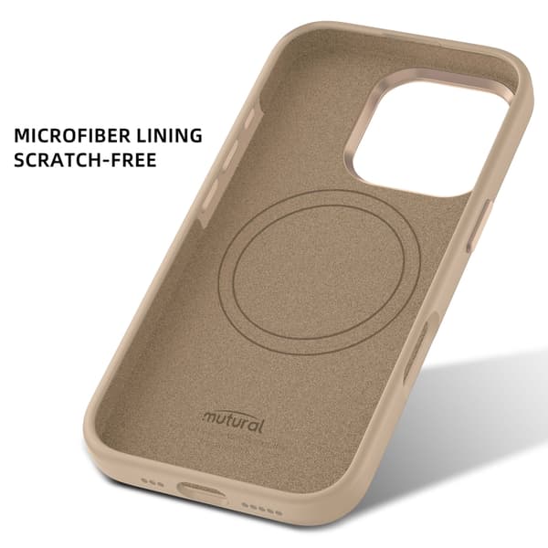 iPhone 16 Pro Mutural Karen Series Liquid Silicone MagSafe Magnetisk Skal Grå