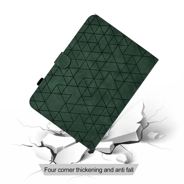 iPad Pro 11 2024 Skal i Rhombus TPU Smart Läderfoder Grön